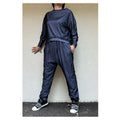 Urban Tracksuit for Women – Cotton Mesh Joggers and Loose Blouse Set